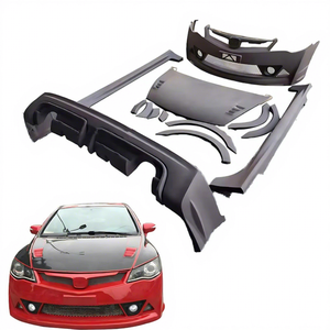 Kit Carrosserie Complet en Gros Adapté à la <span class=keywords><strong>Honda</strong></span> <span class=keywords><strong>Civic</strong></span> 2006-2011, Amélioration au Modèle Mugen FD2 TR RR, Pare-chocs Avant et Arrière - Product Image 1