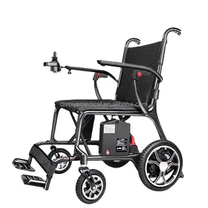 New Product Electric Wheelchair Ultralight N/W 10 kg Power Wheelchair Portable Lightweight Stroller for Elderly Disable