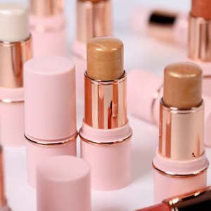 Paleta de Maquillaje en Crema Iluminadora Mineral Rosa Resistente al Agua con Brillo y Contorno para Marca Privada - Product Image 2