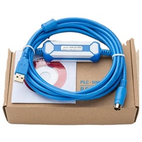 Cable de Programación Mitsubishi Serie Q USB-QC30R2, Conductor de Cobre, Aislamiento de PVC, 200 cm de Longitud, 2*0.5 mm de Tamaño, Color Negro, Combinado