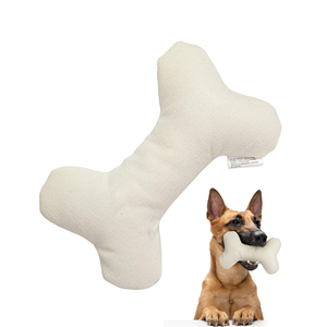 Jouet en peluche créatif en forme d'os - Bâtonnets à mâcher souples et couineurs pour chiots en dentition et jeu interactif - Product Image 1