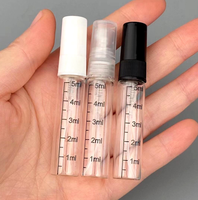 2ml 3ml 5ml 10ml Bouteille graduée Vaporisateur de parfum en verre transparent Lotion portable de voyage