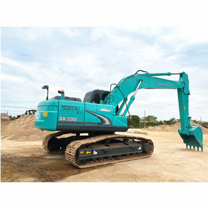 Excavadora de cadenas Kobelco SK200 usada de servicio pesado con motor Hino y componentes principales de bomba en venta - Product Image 5