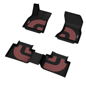 Alfombrilla de coche de cuero LICHI con logotipo de aleación personalizado moldeado por inyección de doble color TPE 4 Uds almohadilla de pie de coche para <span class=keywords><strong>Audi</strong></span> <span class=keywords><strong>A4</strong></span> - Product Image 2