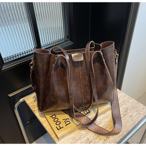 Tas Tote Wanita Kapasitas Besar, Tas Kerja Wanita Kantoran, <span class=keywords><strong>4</strong></span> Warna, Tas Hobo untuk Wanita - Product Image 3
