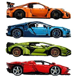 Technical Car Lambo Sian 911 Rs Daytona Sp3 Chiron Remote Control Toys For Boys Bricks Gifts Model Building Kits For Adults