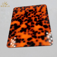 Edle Schildpatt-Leopardenmuster Acrylplatte Dekorative Plexiglasplatte für Möbel Hotel Ausstellung Geschenkbox Handwerk