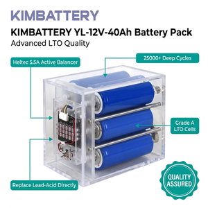 แบตเตอรี่ลิเธียมไททาเนต KIMBATTERY 12V 40Ah LTO 66160 สำหรับเครื่องเสียงรถยนต์ พร้อมการปล่อยประจุสูง KM12V 40Ah แบตเตอรี่ความจุสูง 3 - Product Image 2