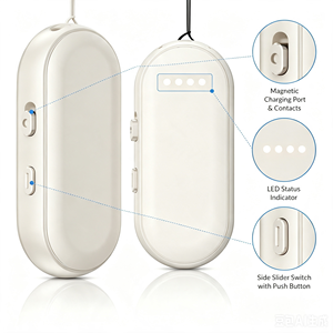 Enregistreur vocal IA en temps réel, transcription de plus de 81 langues, conduction osseuse, suppression du bruit, bracelet magnétique, personnalisation OEM - Product Image 2