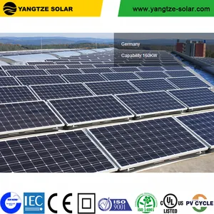 Yangtzeพลังงานแสงอาทิตย์บนตารางระบบ 50kw 3 เฟสแผงพลังงานแสงอาทิตย์ระบบCommercialบนตารางแผงพลังงานแสงอาทิตย์ระบบสูงpowerแผง