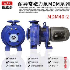 Bomba Centrífuga Iwaki Mdm40-2 de 3.7kw 380v de Succión Simple Horizontal para Transporte de Aguas Residuales e Impurezas - Product Image 2