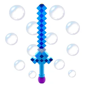 Bubble Sword Plastic light up Wave Mosaics Automatic Bubble flashing Swords for kid toys