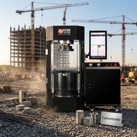 Machine d'essai de compression du béton en acier épais de classe 0.5, contrôlée par ordinateur, 3000KN. Garantie d'un an.