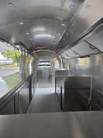 Nouvelle remorque alimentaire en fibre de verre, camping-car, camionnette, chariot à glaces, chariot à hot-dogs, chariot à café, grande remorque alimentaire commerciale vintage, modèle T ORANGE