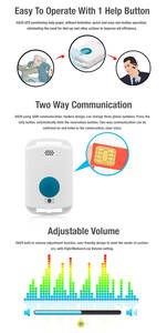 Gsm sos düğmesi taşınabilir acil alarm çağrı sistemi acil telefon otomatik çevirici - Product Image 5