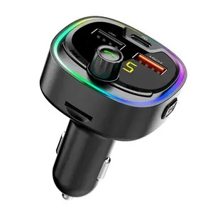नई आइटम BT08D Handsfree कार वायरलेस MP3 प्लेयर QC3.0 तेजी से कार चार्जर का नेतृत्व किया