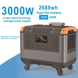 Station d'alimentation 3000W, générateur solaire Lifepo4, prise EU 230V, station d'alimentation portable pour les situations d'urgence en extérieur - Product Image 3