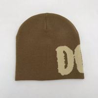 Unisex Outdoor Winter Muts Custom Acryl Jacquard Materiaal Geborduurd Logo Beanies Katoen Stripfiguur Afdrukken