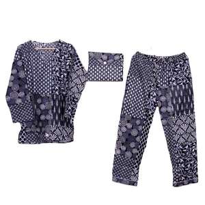 Pijamas de Otoño de Algodón Satinado para Mujer, Diseño de Lujo, Conjunto de 2 Piezas, Transpirable, Suave, Cuello en V, Manga Larga, Elástico - Product Image 1