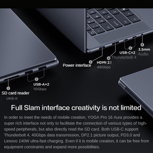 Nuevo Portátil de Diseño Empresarial Lenovo YOGA Pro 16 Aura Ultra7-356H 32GB 1TB RTX5060 Pantalla Táctil OLED de 16 Pulgadas 3.2K (Tableta de Escritura + Lápiz Óptico) - Product Image 6