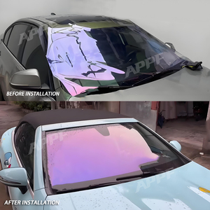 Película para Ventanas de Auto con Tinte Camaleón, Color Morado Alma de Dragón, VLT 70%, Tinte Camaleón con Protección UV - Product Image 3