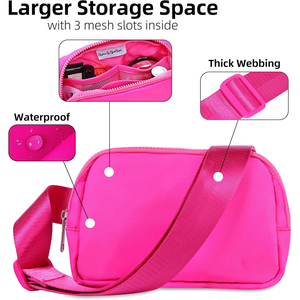 Riñonera Deportiva Personalizada para Niñas, con Correa Ajustable, Color Rosa Intenso - Product Image 2