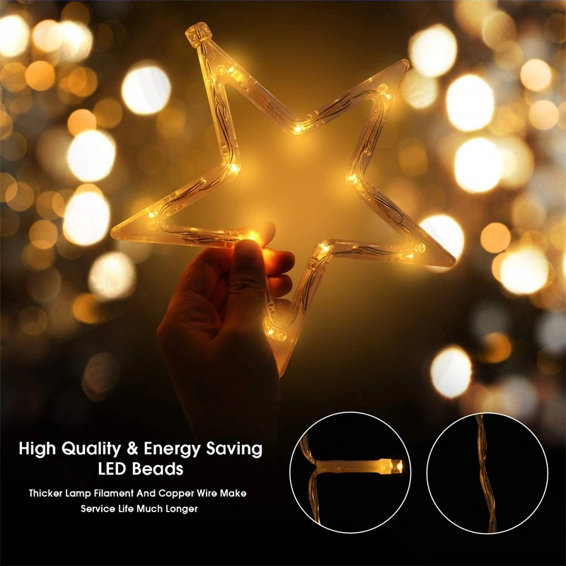 3.5m LED Star Curtain String Lights IP44 for Wedding Christmas Parties - Shenzhen Chinlighting Techn