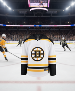 Camiseta de visitante Fanatics Boston Bruins Breakaway para hombre, cuello en V, color blanco, absorbe la humedad, manga larga, corte regular - Product Image 2