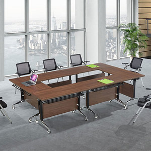 Nội thất văn phòng gấp bàn hội nghị tiết kiệm không gian bàn họp di động có bánh xe - Product Image 6