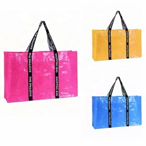 Nhiệm Vụ Nặng Nề 10 25Kg <span class=keywords><strong>Polypropylene</strong></span> PP Dệt Di Chuyển Túi Tùy Chỉnh Thêm Lớn Mạnh Mẽ Được Sử Dụng Không Dệt PP Hàng Tạp Hóa Mua Sắm Túi - Product Image 1