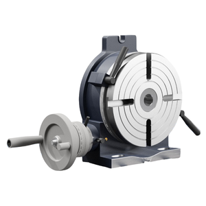 Plataforma Giratoria Manual de Precisión HV, Cuatro Garras, Indexación <span class=keywords><strong>Vertical</strong></span> y Horizontal, Componentes de Disco, Rodamiento, Engranaje, Rotación Simple Horizontal - Product Image 3