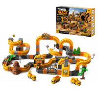 Ensemble de jouets de construction de voies de train, jouets de train électrique, jouets de construction d'ingénierie routière et ferroviaire pour enfants