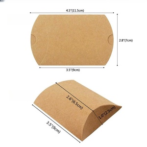 Scatole Pieghevoli in Carta Kraft a Forma di Cuscino per Caramelle, Personalizzabili con Logo e Dimensioni, Materiali Riciclati, Laminazione Opaca, per Candele - Product Image 1