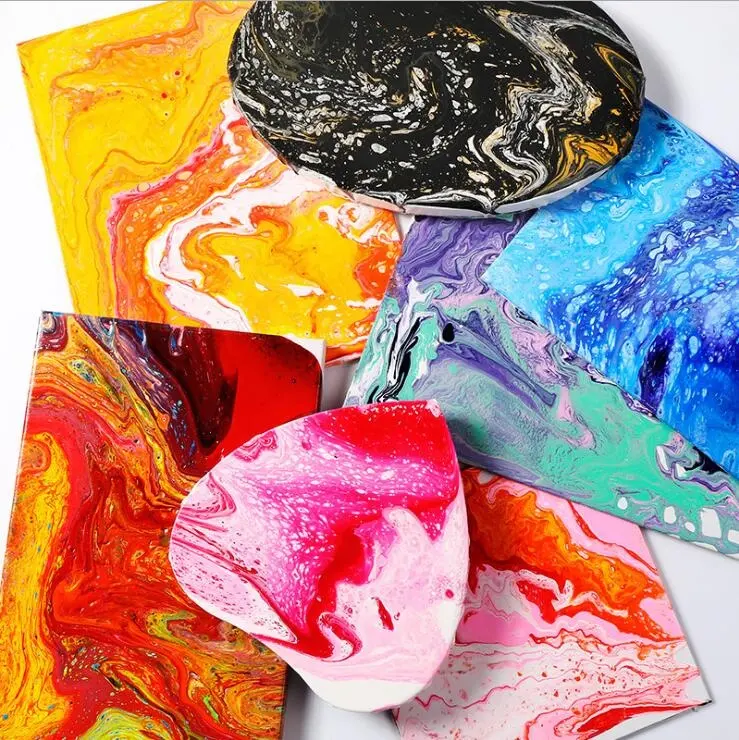 New painting acrylic pouring custom colors acrylic pour paint for diy ceramic painting