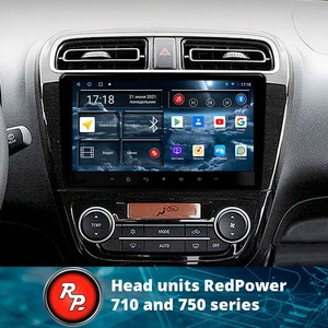 Redpower HIFi DVD de voiture pour <span class=keywords><strong>Mitsubishi</strong></span> Mirage 2012 - <span class=keywords><strong>2018</strong></span> DVD Radio DSP lecteur multimédia Navigation Android 10.0 - Product Image 3