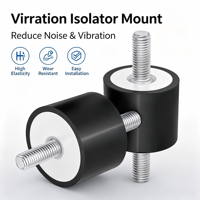 Isolateurs antichoc en acier et caoutchouc en gros pour générateurs diesel, supports anti-vibrations de type VV pour pompes à chaleur