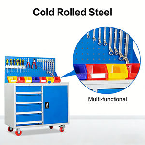 Carrito de Herramientas Móvil Versátil y Gabinete Combinado, Gabinete de Herramientas de Grado Industrial con Mecanismo de Bloqueo para Mayor Seguridad - Product Image 1