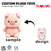 Boneka Babi Pink Plushie Lembut untuk Hadiah Ulang Tahun Anak