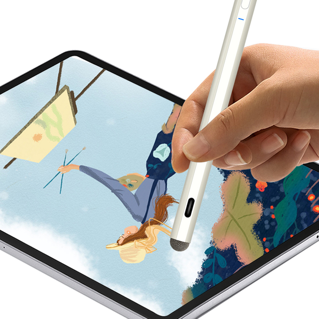 Microsoft Custom Logo Go123 Stylus for Surface Pro 3-9 X Touch Capacitive Pen with Plastic Type C Charging Port
