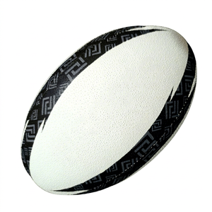 Ballons de Rugby personnalisables de haute qualité matériau en caoutchouc Durable pour les matchs d'entraînement fournisseur d'usine direct pour les balles de Rugby de Match - Product Image 1