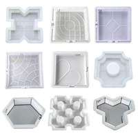 Machine de chemin de marche, pavé de sol, bloc de ciment, moule de bloc de brique, plastique ABS, moule de pavage en béton