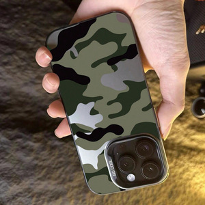 Custodia mimetica per telefono cellulare con stampa <span class=keywords><strong>verde</strong></span> placcato in argento TPU per <span class=keywords><strong>Iphone</strong></span> Xr Xs <span class=keywords><strong>Max</strong></span> <span class=keywords><strong>11</strong></span> 12 13 14 15 16 17 Air - Product Image 4