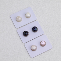 Perles de culture d'eau douce naturelles de qualité AAAA, forme bouton, perles en vrac, violettes, 10-11 mm, 2026