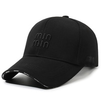 Nouvelles casquettes de sport unisexe brodées à 6 panneaux, courbées et allongées, ajustables, protection solaire, style décontracté urbain, visière bec de canard, collection Printemps-Été
