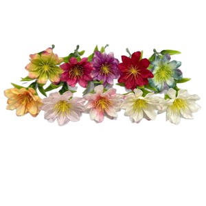 Fleurs artificielles Qiye, guirlande de pivoines à flamme simulée, lotus des neiges, fleurs en soie et plastique style forêt pour décoration de mariage et de maison - Product Image 1
