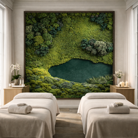 Art mural réaliste en mousse, peintures de plantes artificielles de haute qualité pour la maison, le paysage et la décoration de Pâques