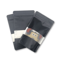 Meilleur prix Stand Up Bag Zipper Lock pochette en aluminium avec fenêtre avant transparente sac pochette mate personnalisée pour cadeau