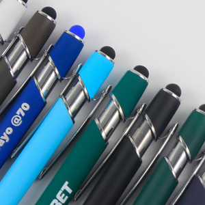 <span class=keywords><strong>Penna</strong></span> Multifunzionale 2-in-1 Personalizzata con Touch Screen, Regalo Promozionale con Logo Inciso al Laser, <span class=keywords><strong>Penna</strong></span> in Metallo Rivestita in Gomma - Product Image 2