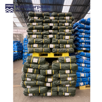 Million 240g/m² 6*8 Bâche PE verte imperméable pour camions et bateaux, Ligne de production de bâches PE, Poly bâche