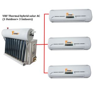 50-60Hz On/Off Thermal Multi Zone <b>Mini</b> Split Vacuum Tube Hybrid Solar Air Conditioner 36000 Btu <b>Compressor</b> R410a CE TKF-35GW*3 5 - Product Image 4